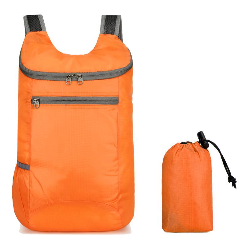 

Compact 20L Lightweight Foldable Backpack for Outdoor Activities 1PC помаранчевий