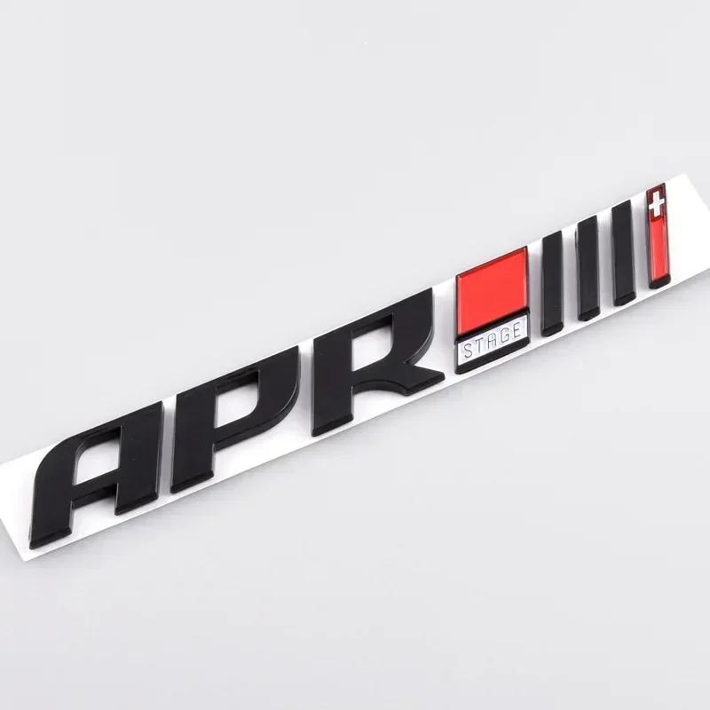 

Chrome Black 3D ABS Letters Logo APR Stage III 3+ Rear Trunk Boot Badge Emblem Sticker чорний