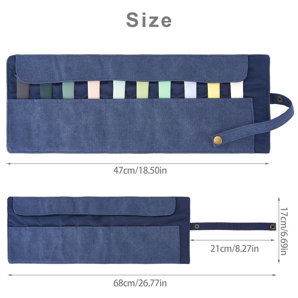 Organizadores de Viagem de 10 Compartimentos para Pulseiras de Smartwatch Estojo de Armazenamento Robusto de Lona de Algodão Compatível com a Maioria dos Relógios Uso