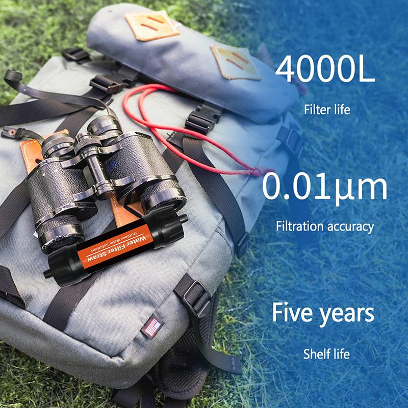Venkovní Mini Vodní Filtr Brčko Kempingová Purifikace Pro Přežití Nebo Nouzové Zásoby Přenosný Čistič Vody Kempování Turistika