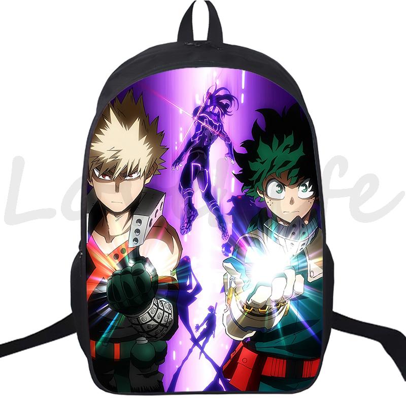 Anime Backpack My Hero Academia School Bags for Boys Girls Boku No Hero Academia Bagpack Teens Travel Bag Rucksack Kids Mochila