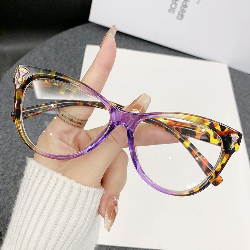 Fashion Women'S Spectacles Large Frame Blue Light Blocking Glasses Anti Blue Light Eyewear Anti Blue Light For Fashion Outfits