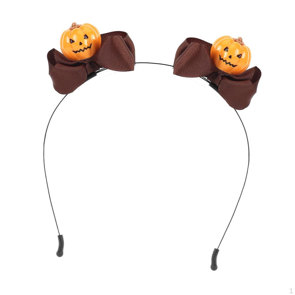 Dekoracyjna opaska na głowę w kształcie dyni na Halloween, dodatek do kostiumu cosplay