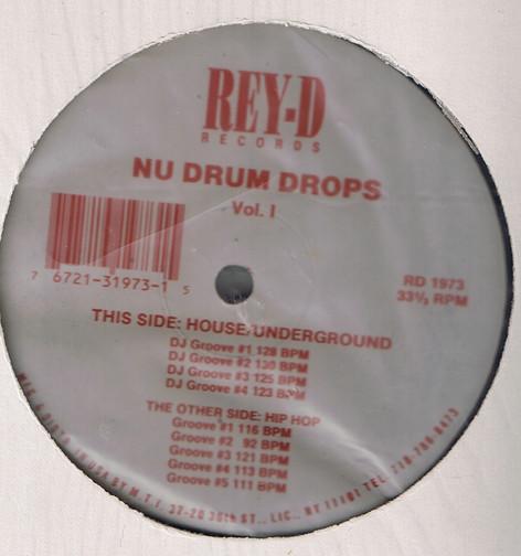 

12inch Record UNKNOWN ARTIST Nu Drum Drops Vol. 1 RD1973 ReyD Records US Dance Electronica Used