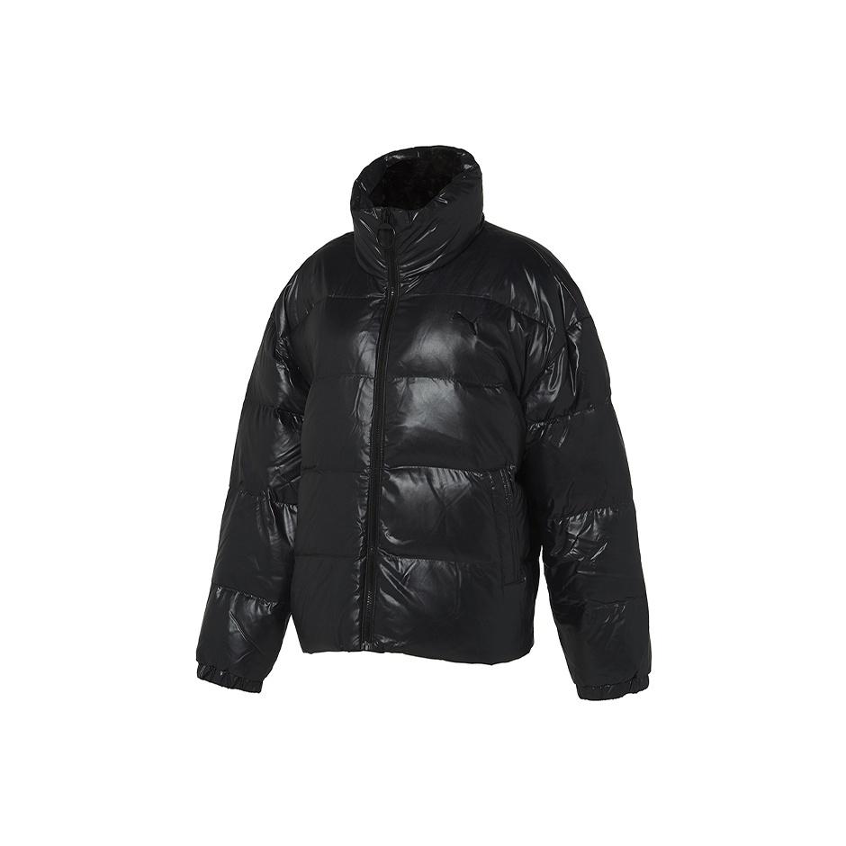 Puma Glossy Short Down Jacket Unisex Верхняя одежда Черный 928655-01 S