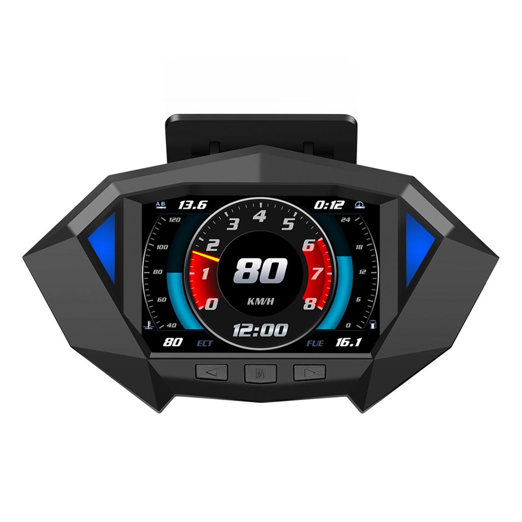 Smart Car Inclinometer   Tilt Meter Digital   GPS Speed Meter OBD Speedometer Display Speed, Voltage, Water temperature Roll Angle, 
