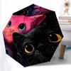 1pc Cat Whiskers Automatic Open/Close Umbrella, Portable Folding Umbrella, Compact Travel Umbrella For064