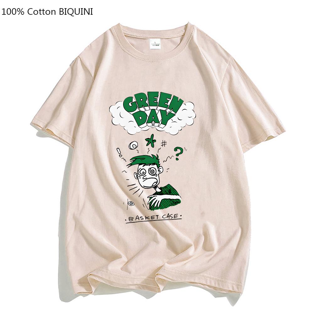 

Music G-green Day Rock Aesthetic T-shirts MEN 100% Cotton Casual T Shirts Short Sleeve Tshirts Handsome Aldult Tees Fashion XXXL