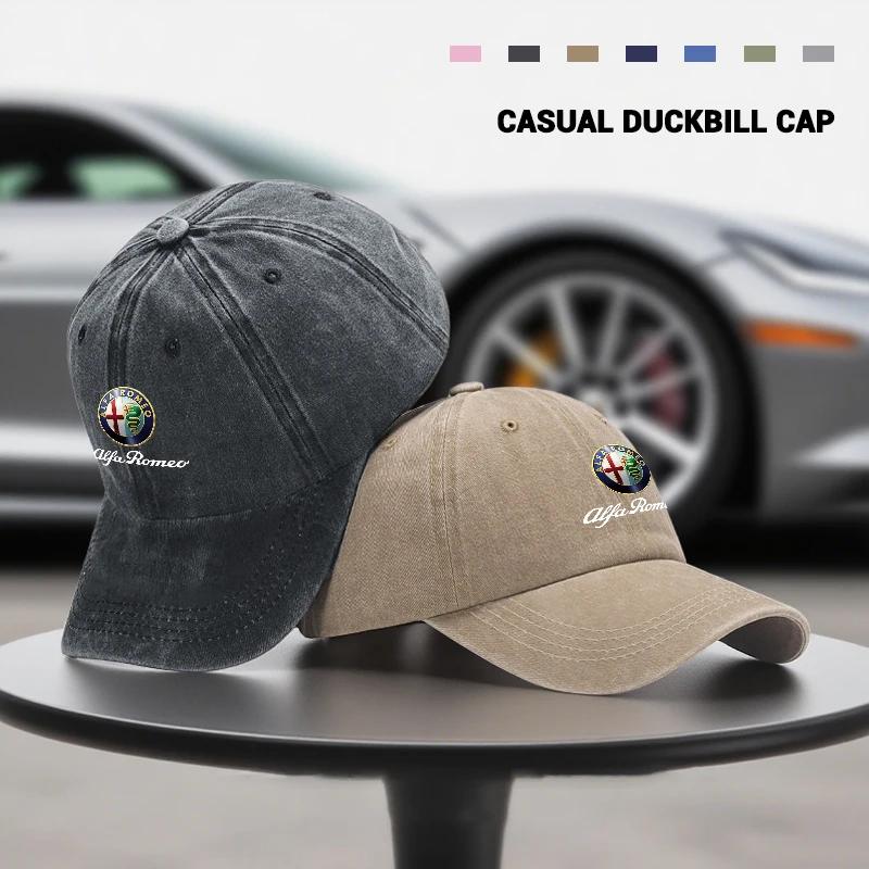 For Alfa Romeo ReQHub Caps Car Baseball Caps Outdoor Adjustable Casual Sunscreen Hat For Alfa Romeo Giulietta 159 147 156 166 Mito Giulia GT Stelv