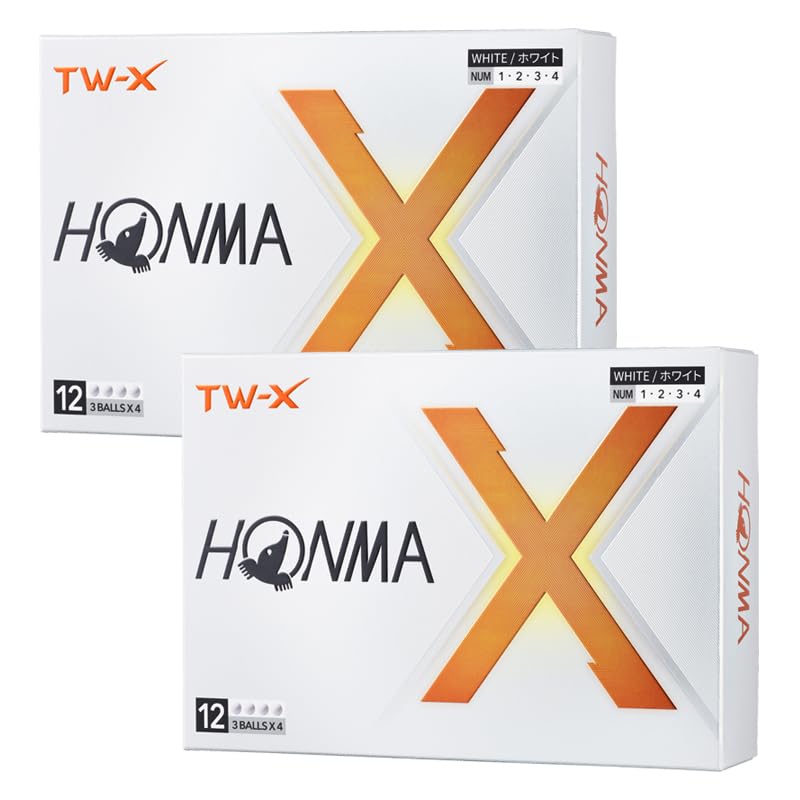 

Дюжина мячей для гольфа Honma HONMA 2024 года, модель BT2402, белые, 2 дюжины [2 комплекта] TW-X (24 шт.) белый