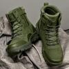 Herren Wasserdichte Leder Wander-Arbeitsstiefel Herren Sneaker Rutschfest Leicht Atmungsaktiv Rutschfeste Wüstenstiefel Schuhe für Herren