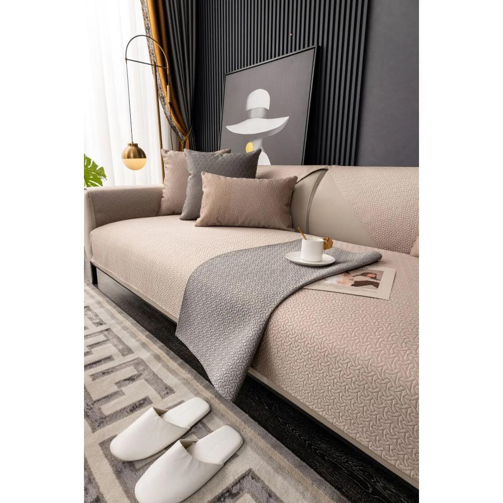 

waterproof Textured Sofa Cushion Anti Slip Comfort Four Season Sofa Towel Decoration of The Living Room Pillowcase Sofa Cover 70x70cm 1pcs