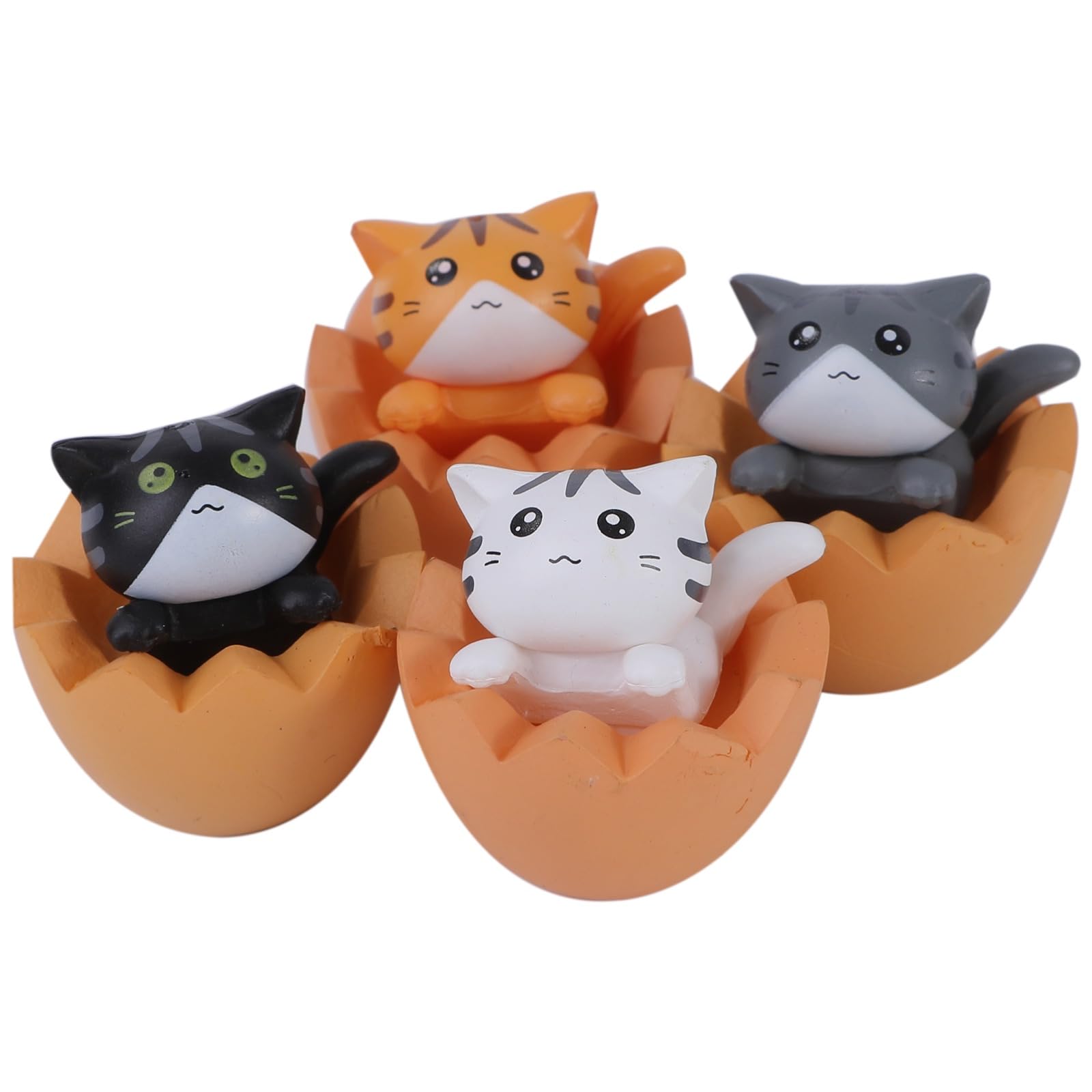 

Rubonarie Maneki-neko (Lucky Cat) Figurine, Eggshell, Interior Decoration, Entryway Accessory (Yellow)