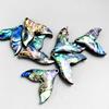 5Pcs Natural Abalone Fish Tail Pendants Of Pearl Shell For Diy Jewelry Making