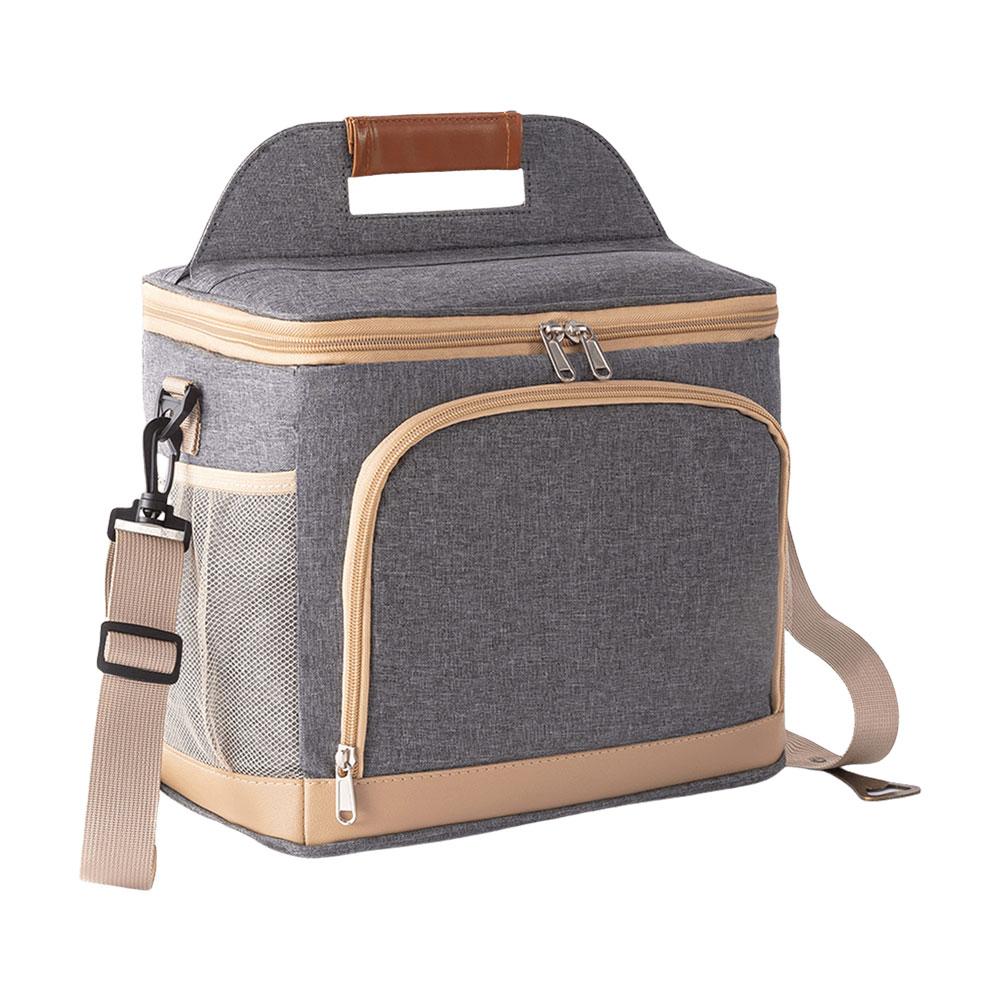 

Сумка-холодильник для пикника с ремешком, термосумка, герметичная сумка для пикника, сумка-холодильник для пикника, кемпинга, активного отдыха на природе серый