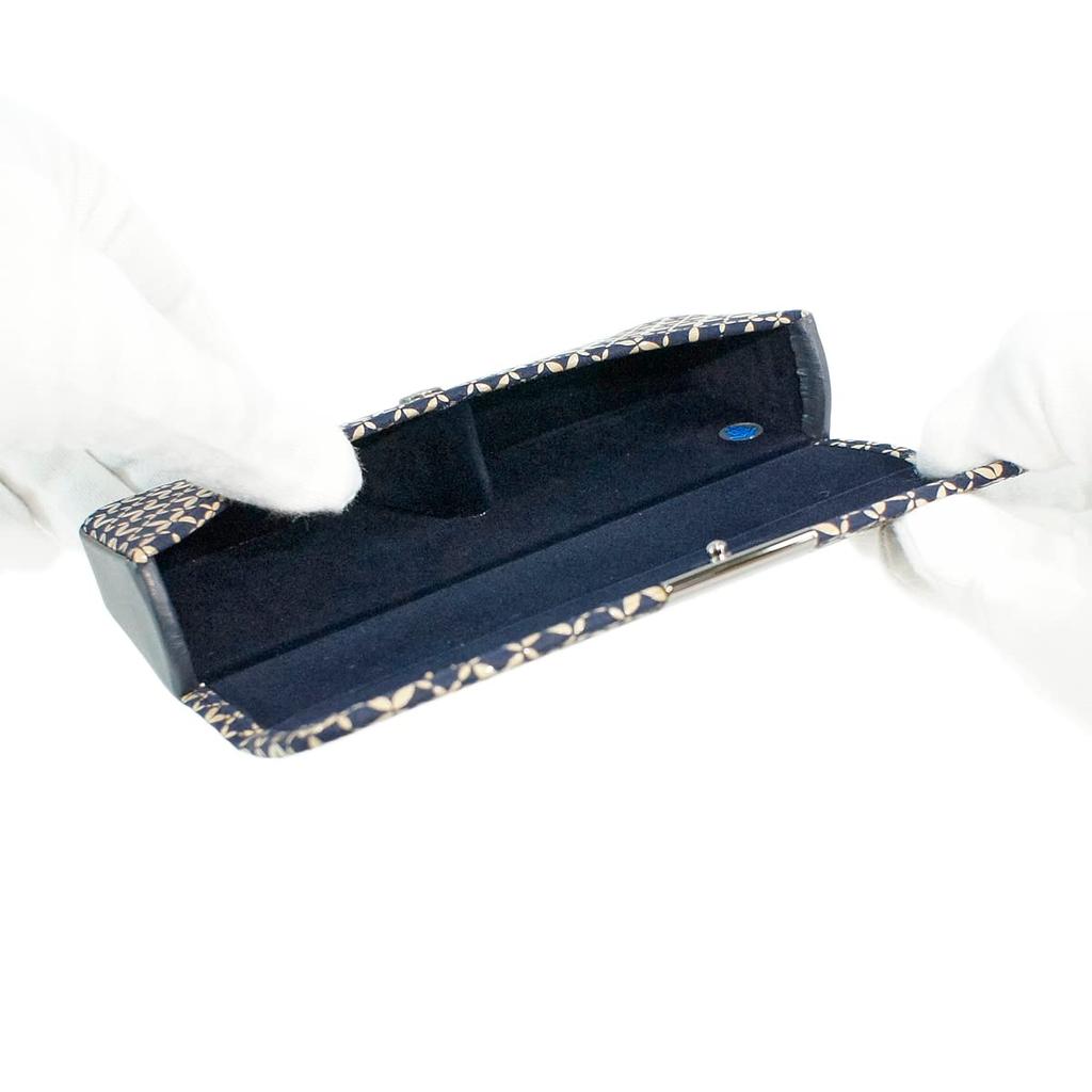 Indenya Glasses Case 4206-14-179 Deerskin Lacquer Shippo Pattern Made Japan
