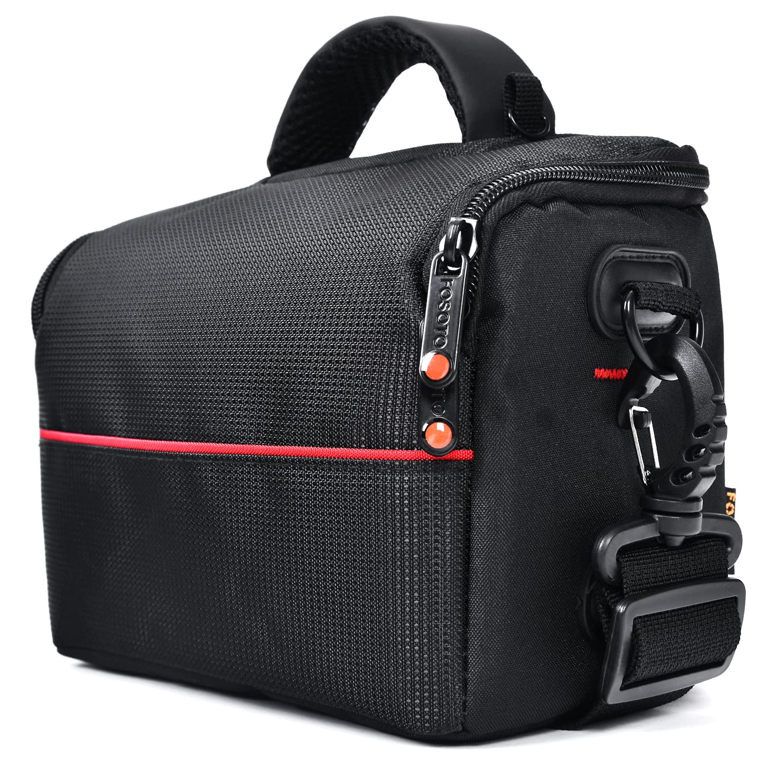 

FOSOTO Компактний Водонепроникний Чохол для Камери з Дощовиком та Плечовим Ремінцем для Canon EOS PowerShot Sony Nikon Coolpix та Інших Цифрових Дзеркальних Камер чорний