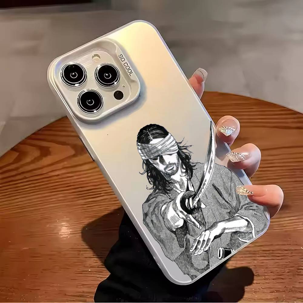 Vagabond M-Miyamoto Musashis Phone Case For iPhone 17 16 15 14 13 12 11 Pro Max Plus Silver candy Matte Cover