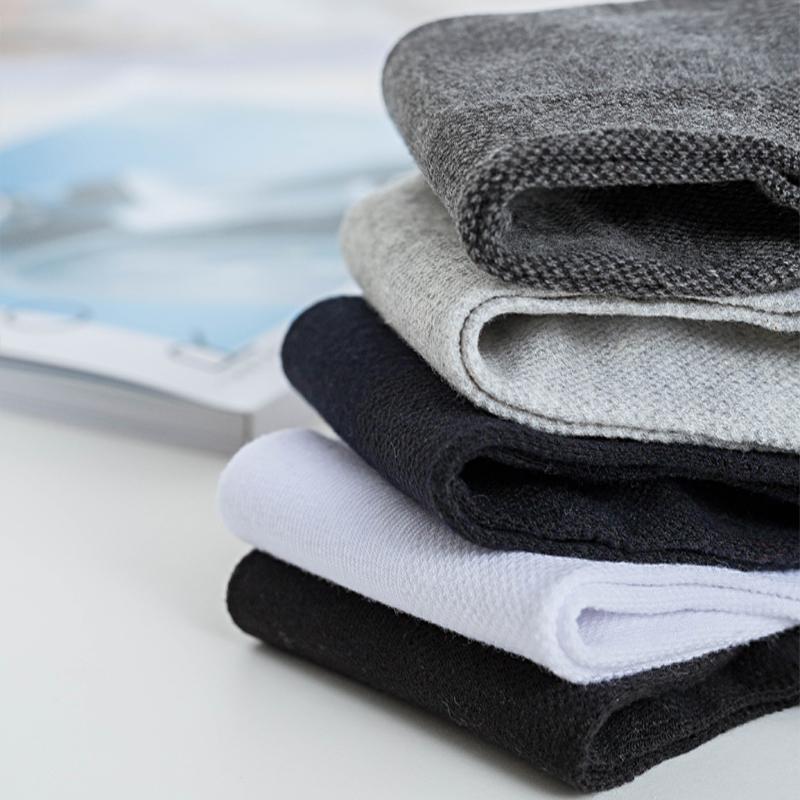 5Pairs Men Organic Cotton Socks Mesh Breathable Business Sock Casual Athletic Spring Summer New for Male Plus Size EUR38-45