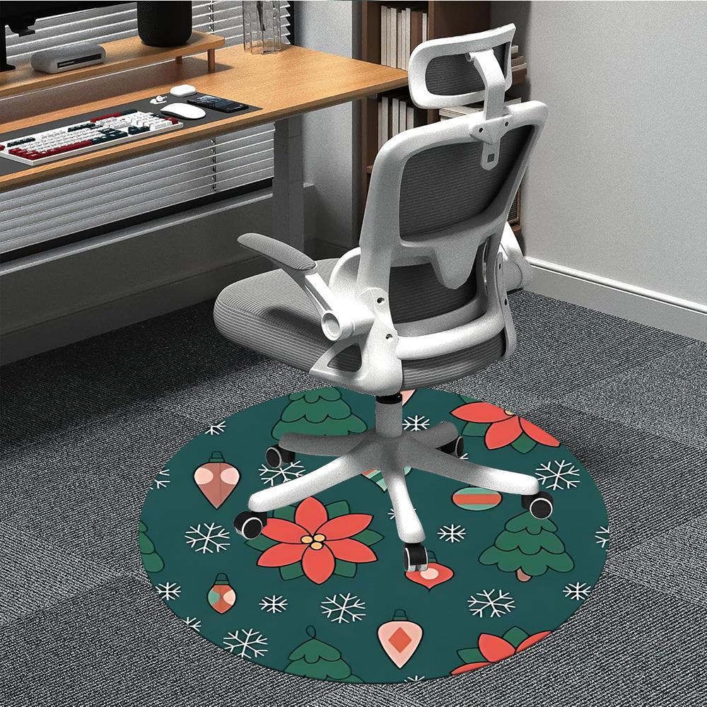 

1pc Christmas ornaments Chair Carpet for Office, Soft Flannel Throw Mat, Perfect for Office,Holiday Party Decoration Choice yy251113073 80cm by 80cm