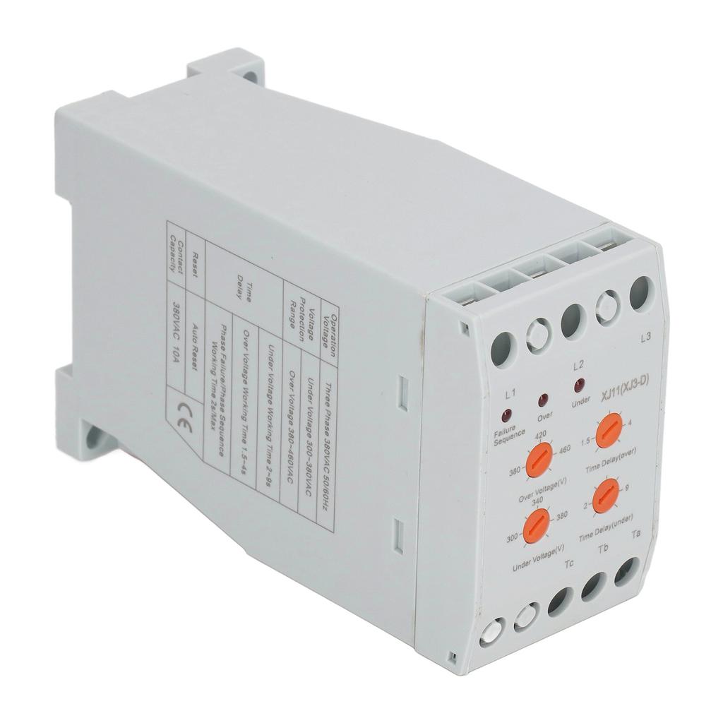 Protector de Defecțiune de Fază și Releu de Monitorizare a Secvenței Fazelor Dispozitiv de Protecție la Supratensiune AC380V