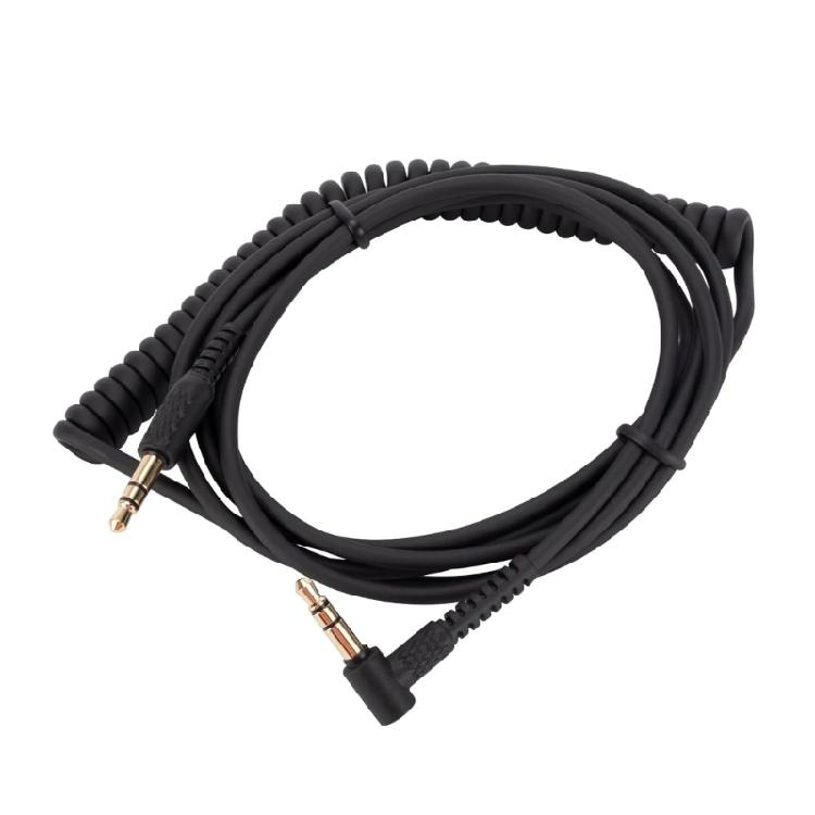 Replacement Audios Cord For Monitor Major2 Major3 Headphone 3.5mm L Type Metal Plugs Stereo Spirals Wear Resistant Wire