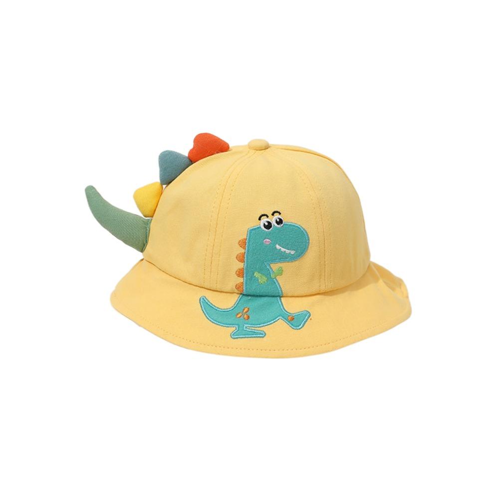 Wide Brim Dinosaur Children Fisherman Hat Cartoon Baby Sun Cap Cute Kids Bucket Hat  Toddler