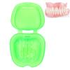 Denture Bath Case Box Soak Container Colored False Teeth Storage Box with Strainer Basket