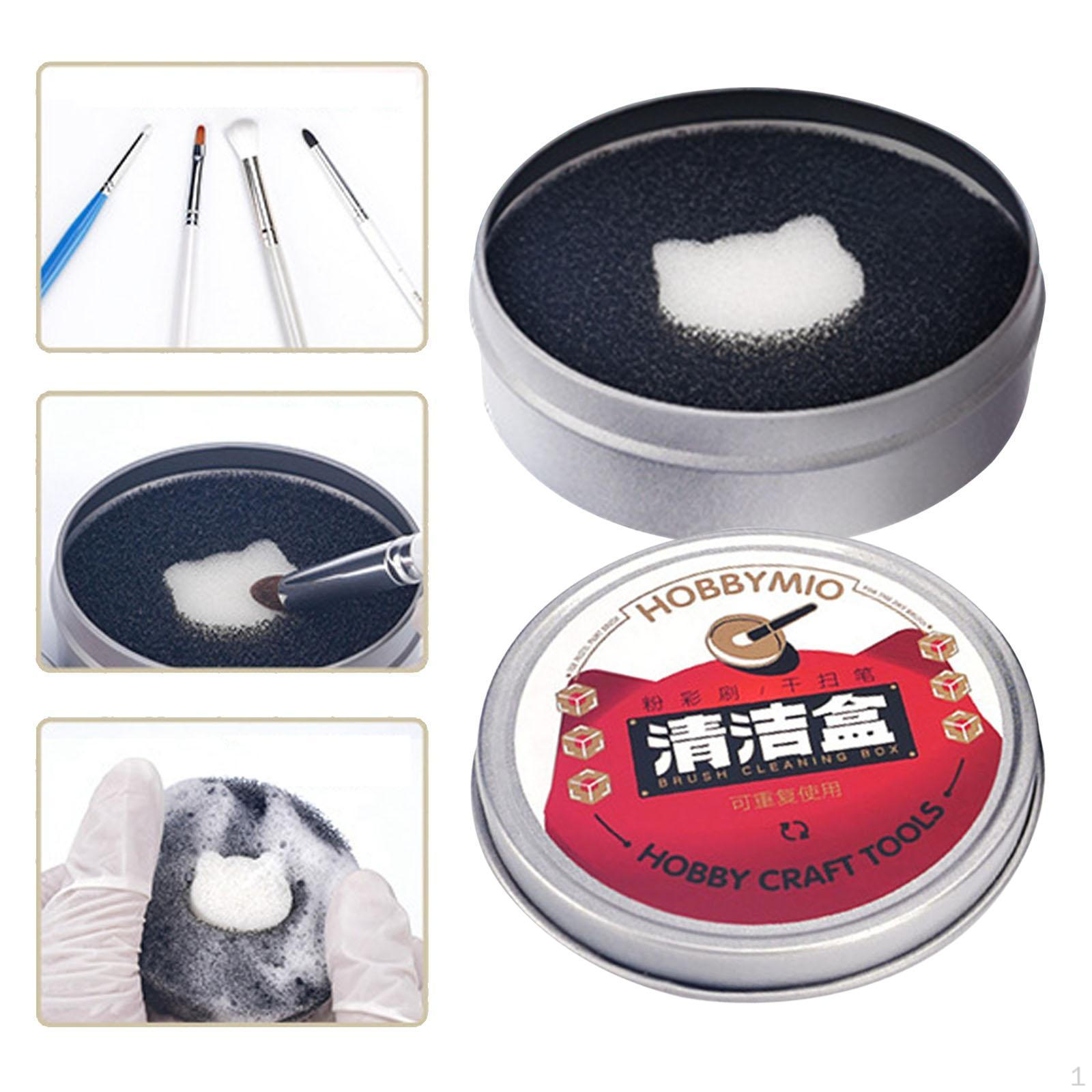 

Color Removal Cleaner Sponge Cleaning Box Reusable Washable Makeup Brush for Pastel