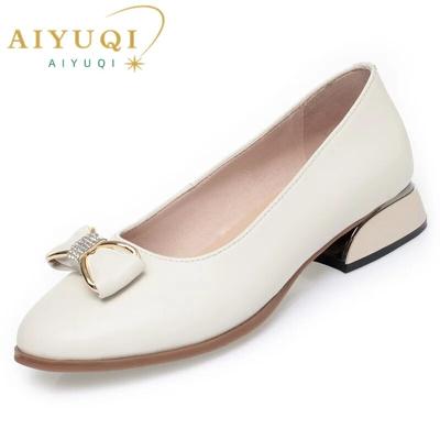 Beanie Shoes Female Spring Pointed Toe Women's Shoes Bow Large Size Women's Shoes