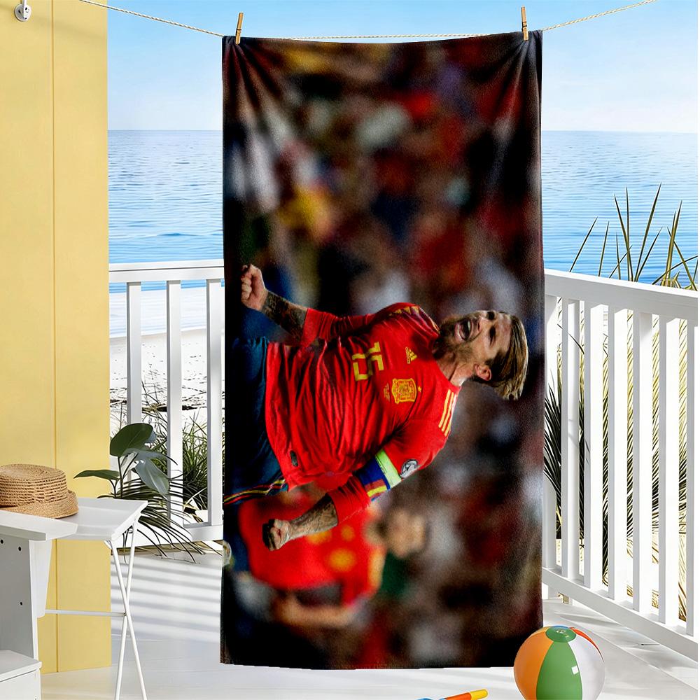Real Madrid Celebration Beach Towel Super Soft Microfiber Quickdry Fabric Comfortable Lightweight Perfect for Traveling Yoga Camping and Swimming