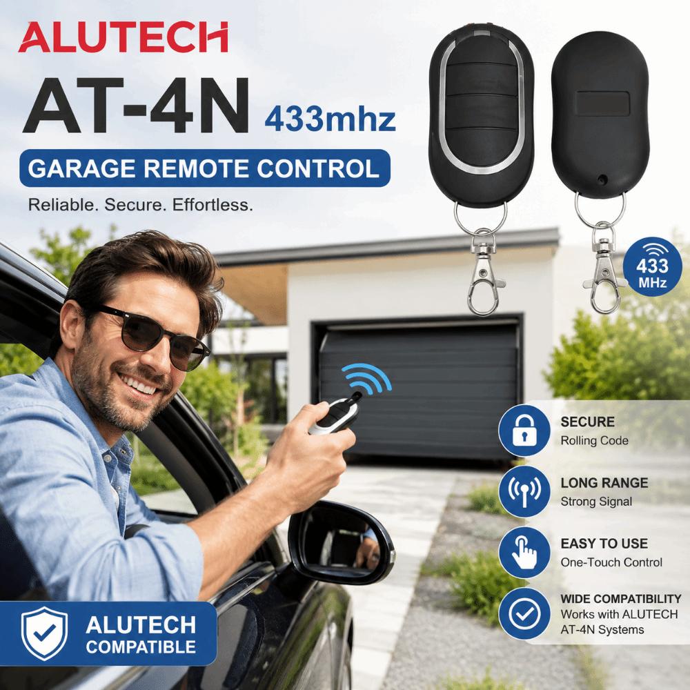 Rolling Code Gate Remote for Alutech AT-4N 4 Buttons Keychain Remote Control  Garage Use