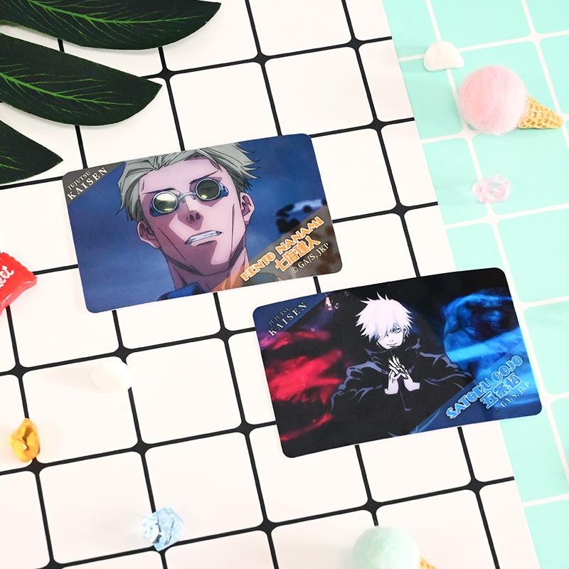 Jujutsu Kaisen Official Gojo Satoru, Yuji Itadori, Toge Inumaki Sticker and Stand Card Set
