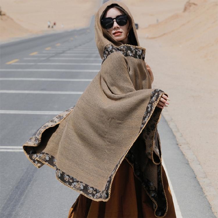 Travel Breathable Shawl Portable Comfortable Protective Tippet Fashion Elegant for Ladies Costume Accessories