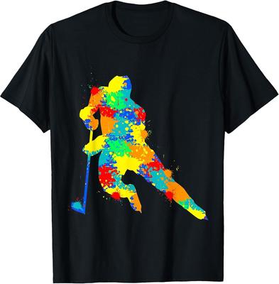 Youth Boys Ice Hockey Player T-Shirt for Sports Enthusiasts