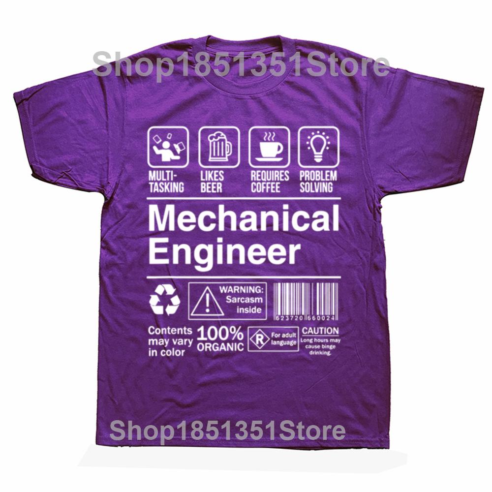 

Funny Mechanical Engineer Product Label Graphic Tshirts Men Womens Fashion Casual Tshirt 100 Cotton Loose Oversized T Shirt 4XL