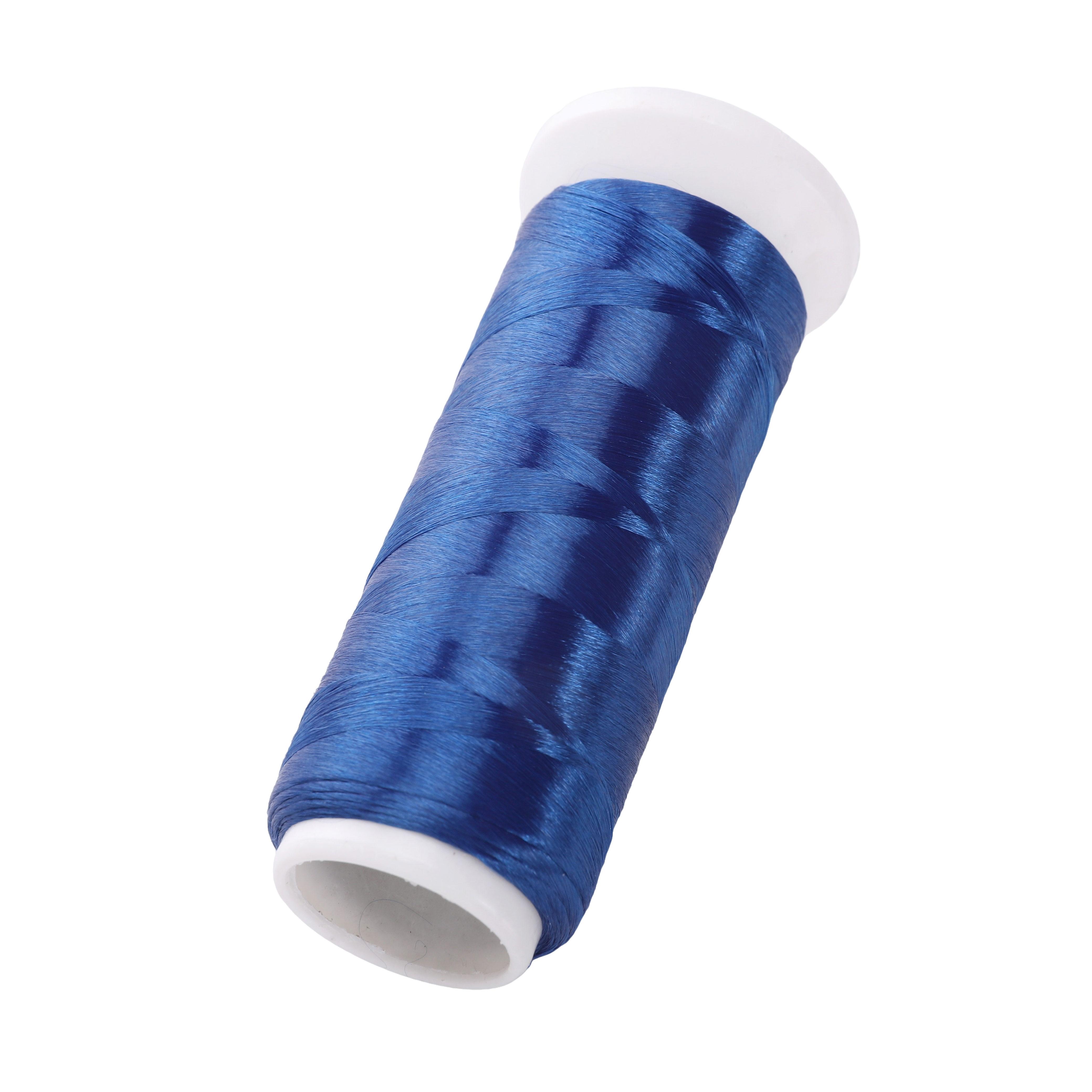 

1200 метров полиэстеровой безузловой бархатной обернутой цветочной нити для самостоятельного изготовления браслетов, ожерелий и ювелирных изделий королевский синий