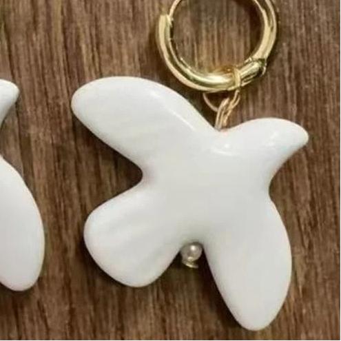 Peace Dove Ceramic Bird-Shaped Beads Diy Necklace Earrings Jewelry Accessories Pendants Loose Beads For Crafting