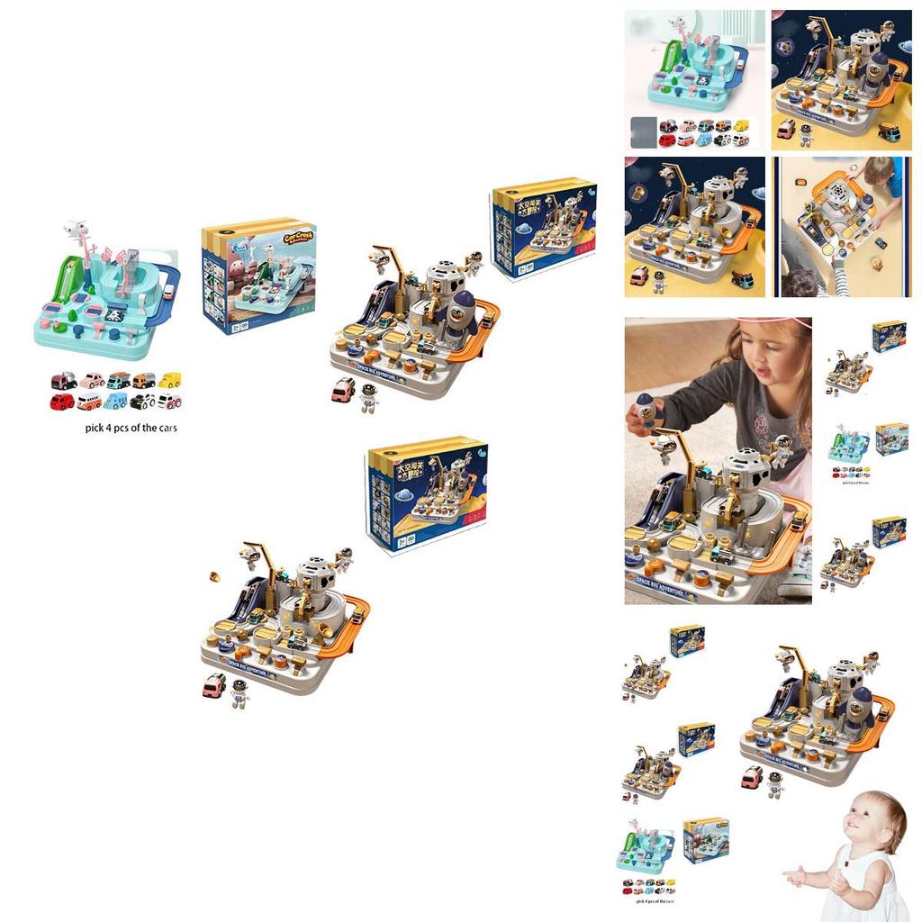 Detská dobrodružná sada áut s vesmírnou tematikou Vzdelávacia a zábavná hračka pre chlapcov a dievčatá 4-6)