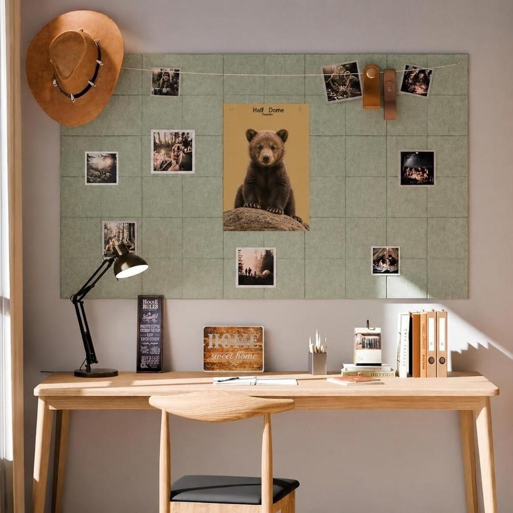 1 Pack with Adhesive Felt Bulletin Board Photo Display Pin Board Bulletin Board Tile  Classroom Dorm