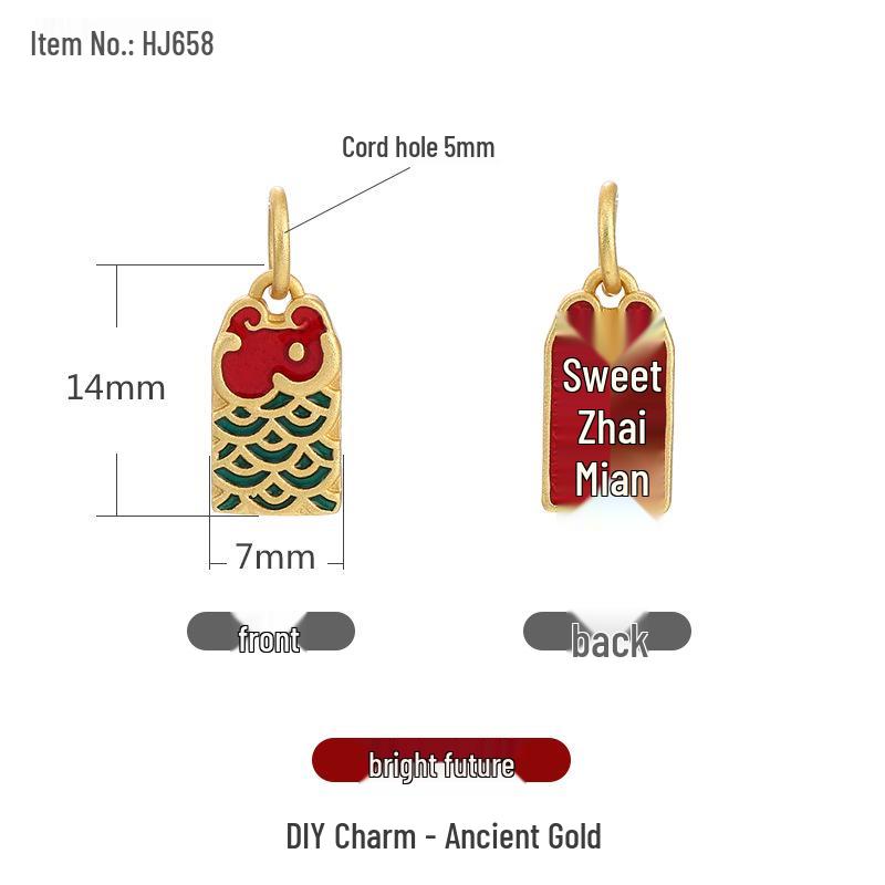 Chinese Cloisonné Sand Gold Enamel Beads: DIY Bracelet Necklace Pendant Accessories