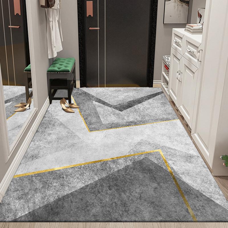Nordic Style Floor Mat Door Mat Home Bedroom Living Room Bathroom Non-slip Absorbent Machine Washable Carpet Mat
