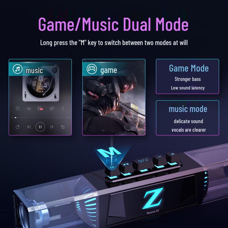 Newmine K18 RGB Gaming Speaker CN Plug (adapter Included)