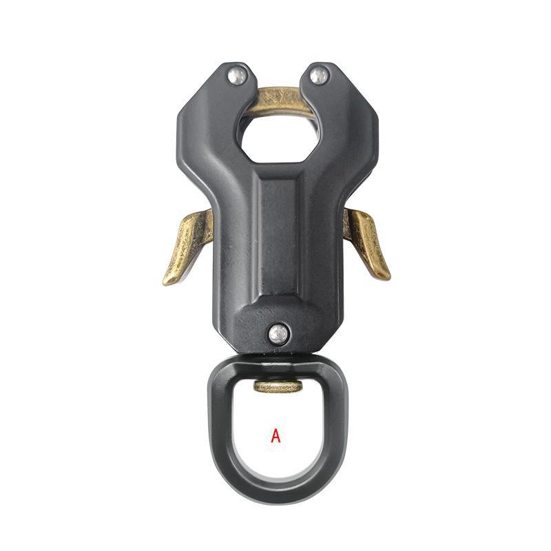Dog Leash Clasp Swivel Frog Clip Quick Release Locking Buckle Sturdy Metal for Dog Collar Leash Linking Outdoor Use