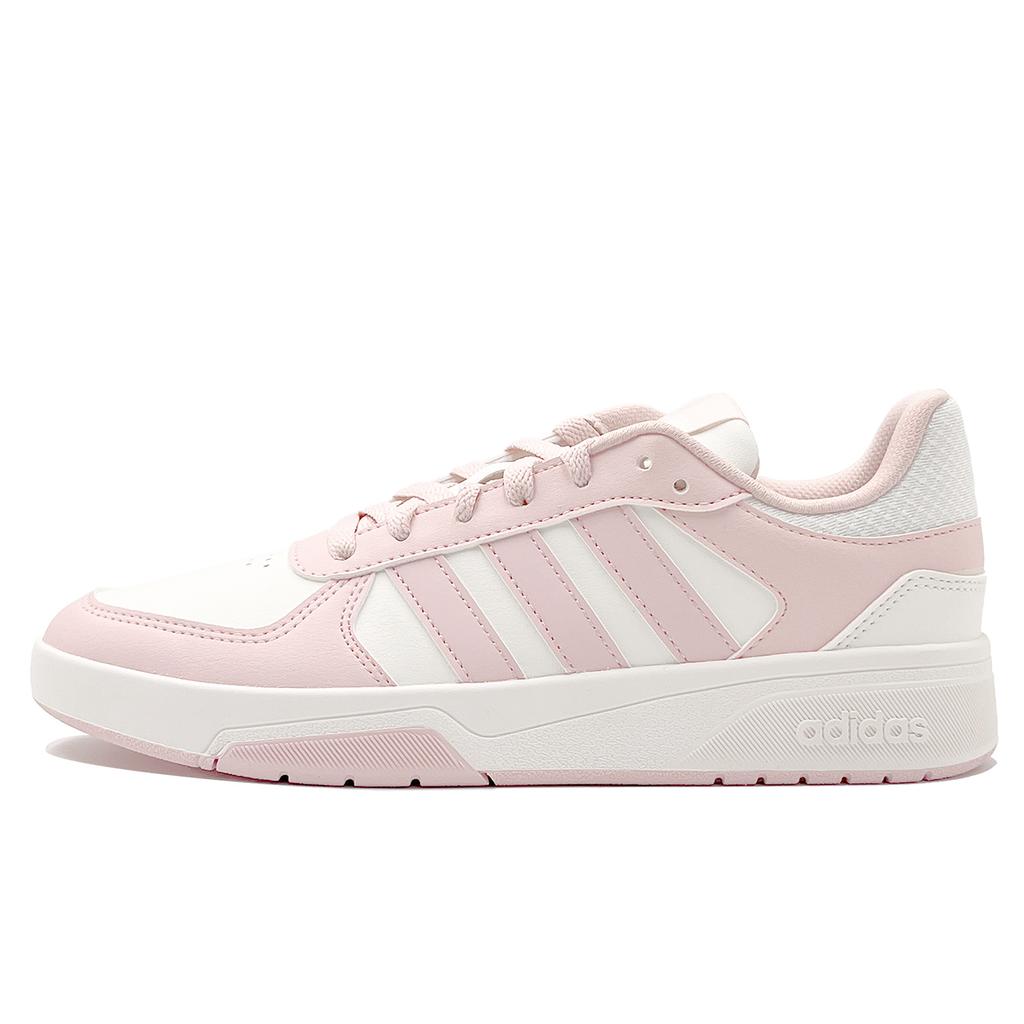 Adidas COURTBEAT Simplify Into Butterfly Synthetic Leather Slip Resistant Cushioning Abrasion Resistant Low top KI6785(Team1432-)
