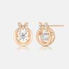 METROCITY JEWELRY Brilliot Silver Rose Earrings A213SE0602RPA