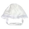 Shrine visit pure hood set for boys and girls [KYOETSU] bib, silk, set, 2-piece (hat, bib) (white)