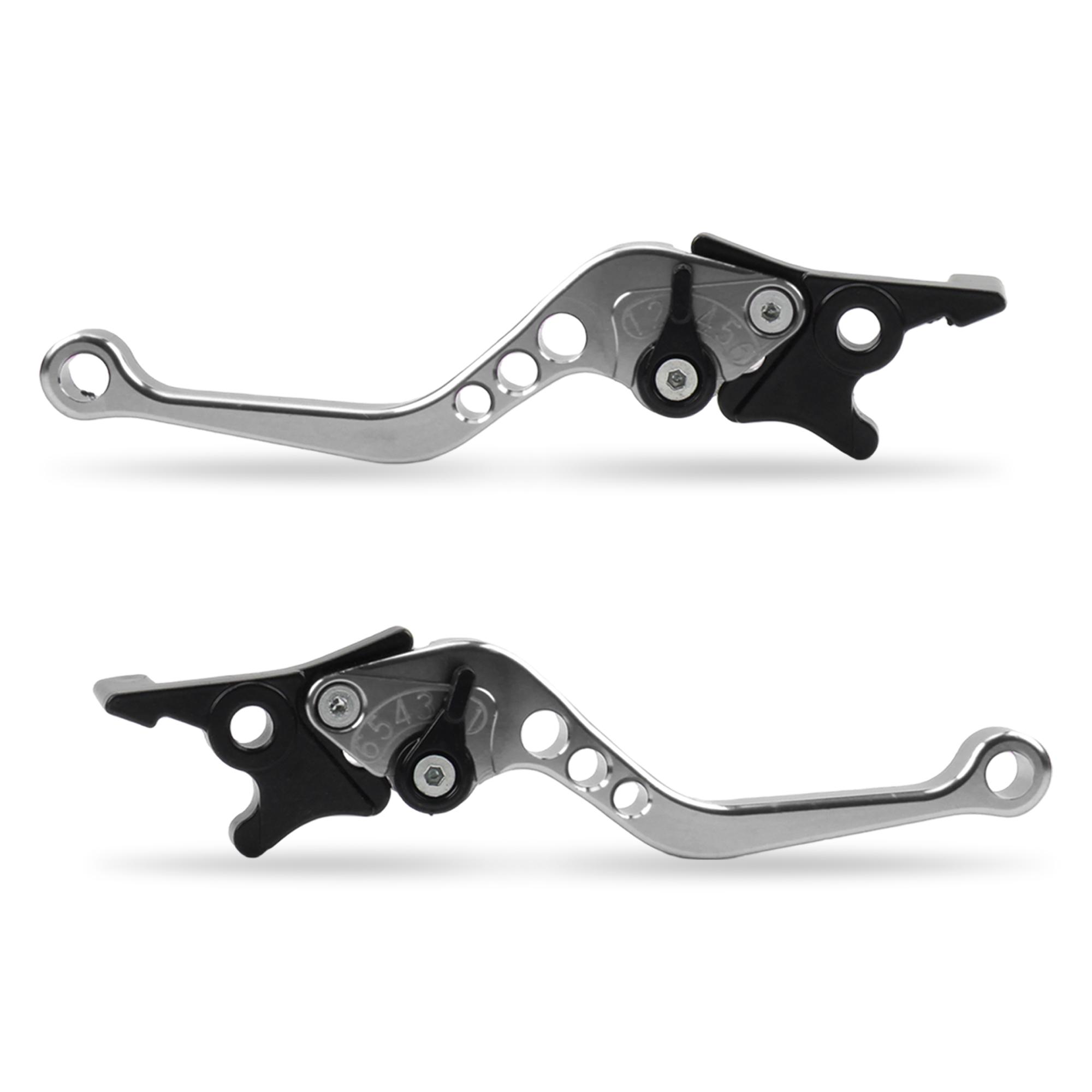 Enduro Motorcycle Front Rear Disc Brakes Double Disc Brake Handle Lever for Honda Kawasaki Supermoto Brake & Clutch Levers Parts серебряный