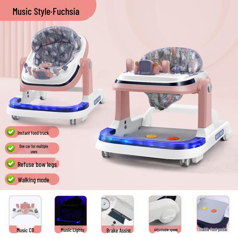 Rechargeable Remote-Controlled Baby Walker Car with Anti-Rollover Safety