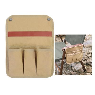 Loopunk Side Pocket Outdoor Chair Camping Fishing Folding Chair Accessories Storage Chair Side Pocket Beach Chair Armrest Bag Camping Chair Storage